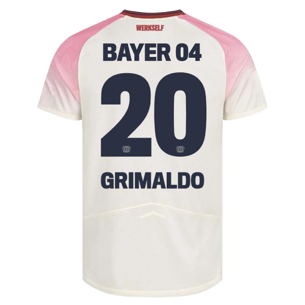 Camisola Bayer Leverkusen Alejandro Grimaldo 20 Homem Equipamento 2ª 2025-26 Camisola Bayer Leverkusen Alejandro Grimaldo 20 Homem Equipamento 2ª 2025-26
