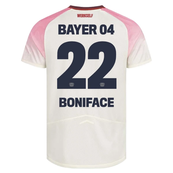 Camisola Bayer Leverkusen Victor Boniface 22 Homem Equipamento 2ª 2025-26 Camisola Bayer Leverkusen Victor Boniface 22 Homem Equipamento 2ª 2025-26