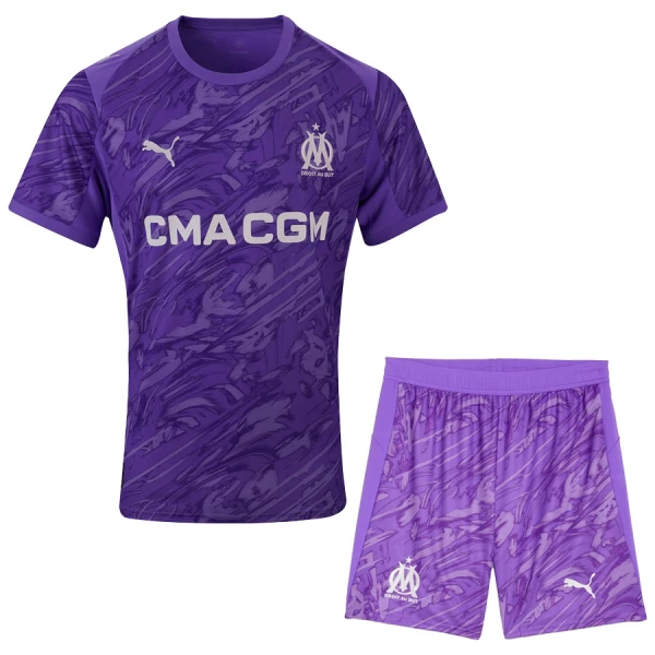Camisola Guarda-Redes Olympique Marseille Criança 2025-26 Roxo Camisola Guarda-Redes Olympique Marseille Criança 2025-26 Roxo