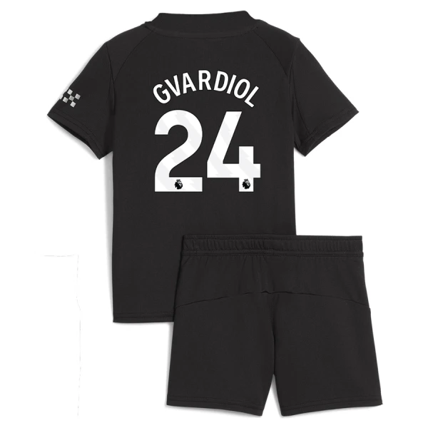 Camisola Manchester City Gvardiol 24 Criança Equipamento 2ª 2025-26 Camisola Manchester City Gvardiol 24 Criança Equipamento 2ª 2025-26