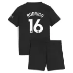 Camisola Manchester City Rodrigo 16 Criança Equipamento 2ª 2025-26