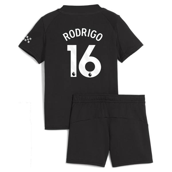 Camisola Manchester City Rodrigo 16 Criança Equipamento 2ª 2025-26 Camisola Manchester City Rodrigo 16 Criança Equipamento 2ª 2025-26