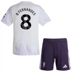 Camisola Manchester United Bruno Fernandes 8 Criança Equipamento 2ª 2025-26 Camisola Manchester United Bruno Fernandes 8 Criança Equipamento 2ª 2025-26