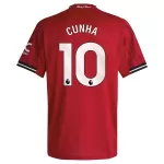 Camisola Manchester United Cunha 10 Homem Equipamento 1ª 2025-26