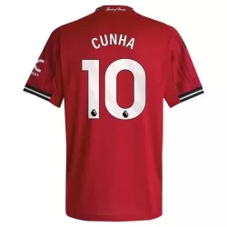 Camisola Manchester United Cunha 10 Homem Equipamento 1ª 2025-26 Camisola Manchester United Cunha 10 Homem Equipamento 1ª 2025-26