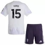 Camisola Manchester United Yoro 15 Criança Equipamento 2ª 2025-26