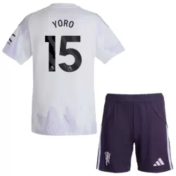 Camisola Manchester United Yoro 15 Criança Equipamento 2ª 2025-26 Camisola Manchester United Yoro 15 Criança Equipamento 2ª 2025-26