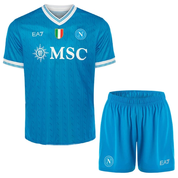 Camisola Napoli Criança Equipamento 1ª 2025-26 Camisola Napoli Criança Equipamento 1ª 2025-26