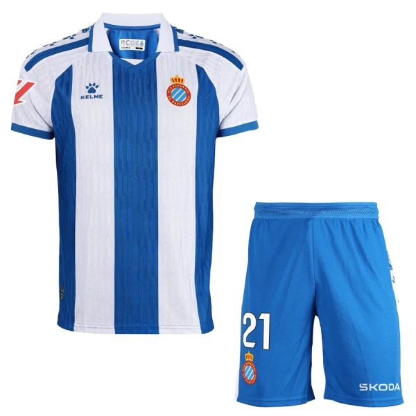 Camisola RCD Espanyol Criança Equipamento 1ª 2025-26 Camisola RCD Espanyol Criança Equipamento 1ª 2025-26