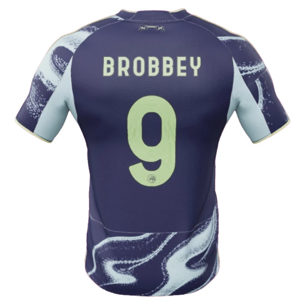 Camisola Ajax Amsterdam Brobbey 9 Homem Equipamento 2ª 2025-26