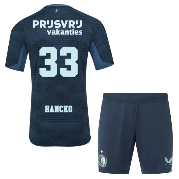 Camisola Feyenoord Hancko 33 Criança Equipamento 2ª 2025-26