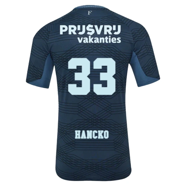 Camisola Feyenoord Hancko 33 Homem Equipamento 2ª 2025-26 Camisola Feyenoord Hancko 33 Homem Equipamento 2ª 2025-26