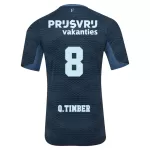 Camisola Feyenoord Q. Timber 8 Homem Equipamento 2ª 2025-26