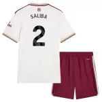 Camisola Arsenal Saliba 2 Criança Equipamento 3ª 2025-26