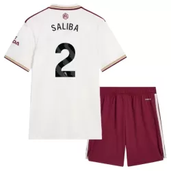 Camisola Arsenal Saliba 2 Criança Equipamento 3ª 2025-26 Camisola Arsenal Saliba 2 Criança Equipamento 3ª 2025-26