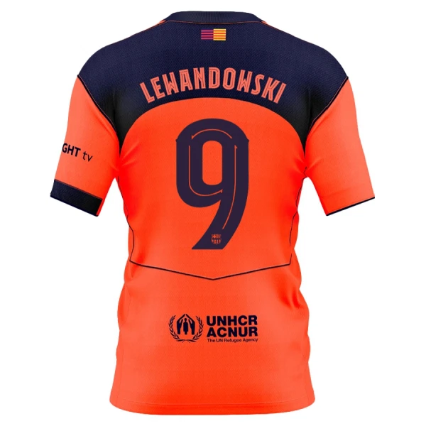 Camisola FC Barcelona Lewandowski 9 Criança Equipamento 3ª 2025-26
