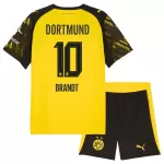 Camisola Borussia Dortmund Brandt 10 Criança Equipamento 1ª 2025-26