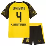 Camisola Borussia Dortmund N. Schlotterbeck 4 Criança Equipamento 1ª 2025-26
