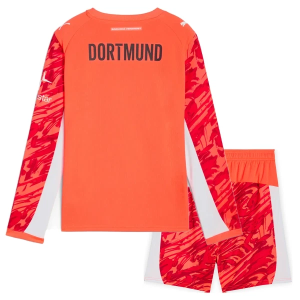 Camisola Guarda-Redes Borussia Dortmund Criança 2025-26 Vermelha Manga Comprida