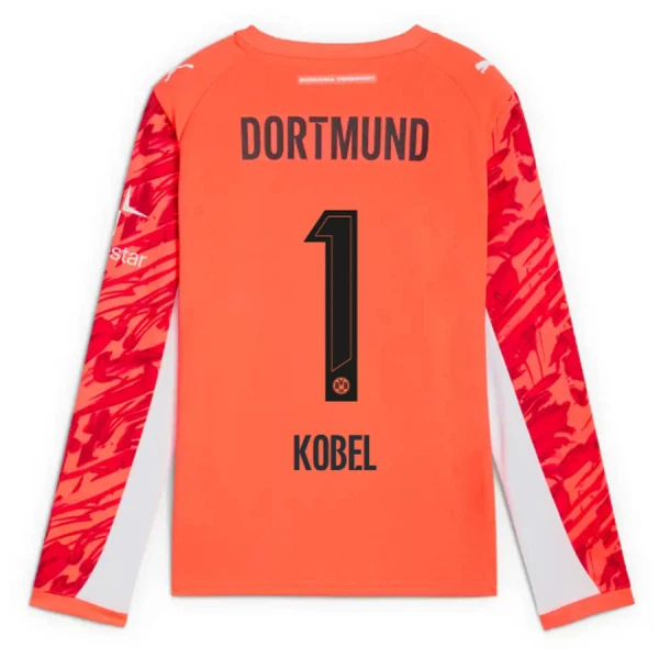 Camisola Guarda-Redes Borussia Dortmund Kobel 1 Homem 2025-26 Vermelha Manga Comprida Camisola Guarda-Redes Borussia Dortmund Kobel 1 Homem 2025-26 Vermelha Manga Comprida
