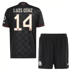 Camisola FC Bayern de Munique Luis Díaz 14 Criança Equipamento 3ª 2025-26 Camisola FC Bayern de Munique Luis Díaz 14 Criança Equipamento 3ª 2025-26