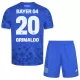Camisola Bayer Leverkusen Alejandro Grimaldo 20 Criança Equipamento 3ª 2025-26 Camisola Bayer Leverkusen Alejandro Grimaldo 20 Criança Equipamento 3ª 2025-26