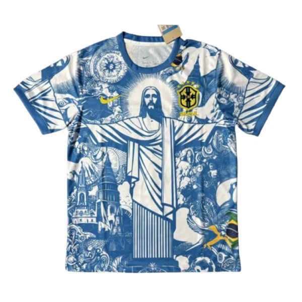 Camisola Brasil Homem 2025 Azul - Especial Camisola Brasil Homem 2025 Azul - Especial