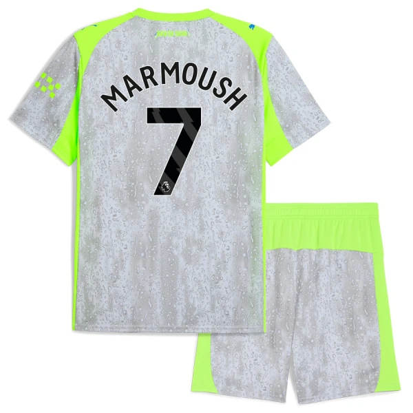 Camisola Manchester City Marmoush 7 Criança Equipamento 3ª 2025-26 Camisola Manchester City Marmoush 7 Criança Equipamento 3ª 2025-26