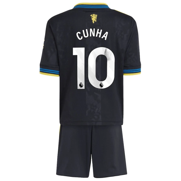 Camisola Manchester United Cunha 10 Criança Equipamento 3ª 2025-26 Camisola Manchester United Cunha 10 Criança Equipamento 3ª 2025-26