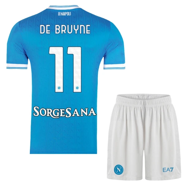 Camisola Napoli De Bruyne 11 Criança Equipamento 1ª 2025-26 Camisola Napoli De Bruyne 11 Criança Equipamento 1ª 2025-26