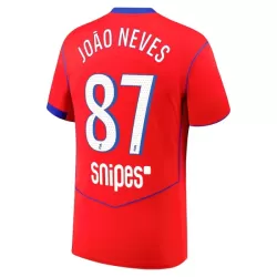 Camisola Paris Saint-Germain Joao Neves 87 Homem Equipamento 3ª 2025-26 Camisola Paris Saint-Germain Joao Neves 87 Homem Equipamento 3ª 2025-26