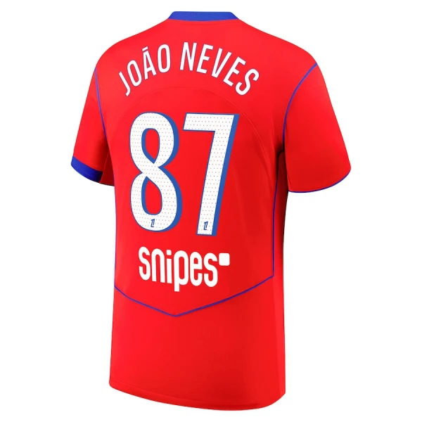 Camisola Paris Saint-Germain Joao Neves 87 Homem Equipamento 3ª 2025-26 Camisola Paris Saint-Germain Joao Neves 87 Homem Equipamento 3ª 2025-26