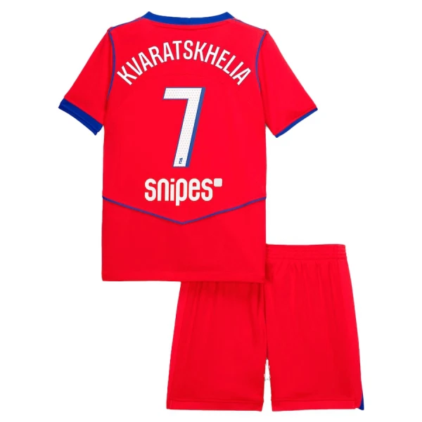 Camisola Paris Saint-Germain Kvaratskhelia 7 Criança Equipamento 3ª 2025-26 Camisola Paris Saint-Germain Kvaratskhelia 7 Criança Equipamento 3ª 2025-26