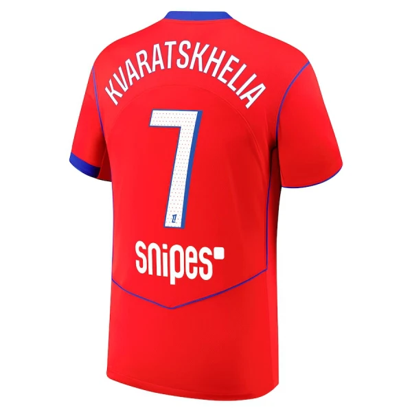 Camisola Paris Saint-Germain Kvaratskhelia 7 Homem Equipamento 3ª 2025-26 Camisola Paris Saint-Germain Kvaratskhelia 7 Homem Equipamento 3ª 2025-26