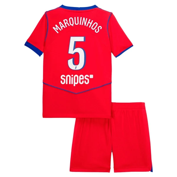 Camisola Paris Saint-Germain Marquinhos 5 Criança Equipamento 3ª 2025-26 Camisola Paris Saint-Germain Marquinhos 5 Criança Equipamento 3ª 2025-26