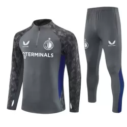 Conjunto de Moletom de Treino Feyenoord Homem Quarto-Zíper 2025-26 Cinza Conjunto de Moletom de Treino Feyenoord Homem Quarto-Zíper 2025-26 Cinza