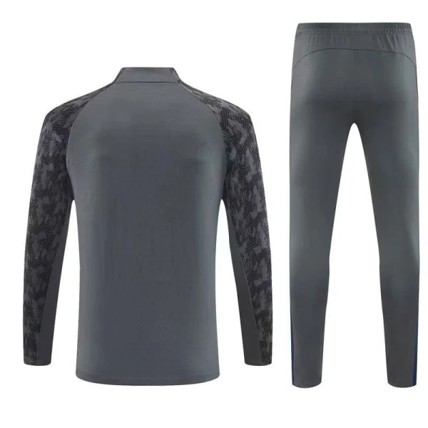 Conjunto de Moletom de Treino Feyenoord Homem Quarto-Zíper 2025-26 Cinza