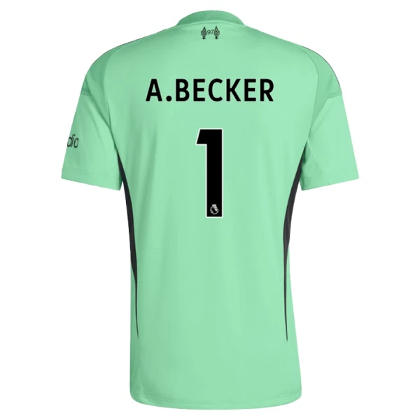 Camisola Guarda-Redes Liverpool A. Becker 1 Homem 2025-26 Verde Camisola Guarda-Redes Liverpool A. Becker 1 Homem 2025-26 Verde