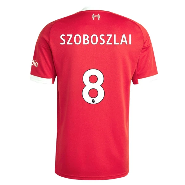 Camisola Liverpool Dominik Szoboszlai 8 Homem Equipamento 1ª 2025-26 Camisola Liverpool Dominik Szoboszlai 8 Homem Equipamento 1ª 2025-26