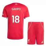 Camisola Liverpool Gakpo 18 Criança Equipamento 1ª 2025-26