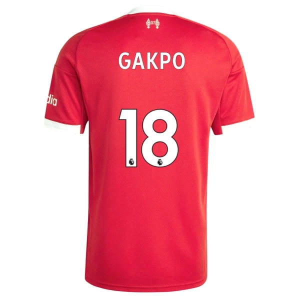 Camisola Liverpool Gakpo 18 Homem Equipamento 1ª 2025-26 Camisola Liverpool Gakpo 18 Homem Equipamento 1ª 2025-26