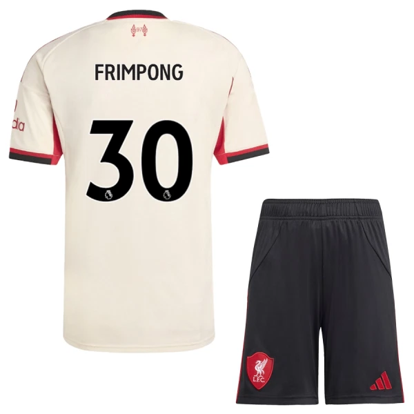 Camisola Liverpool Jeremie Frimpong 30 Criança Equipamento 2ª 2025-26 Camisola Liverpool Jeremie Frimpong 30 Criança Equipamento 2ª 2025-26