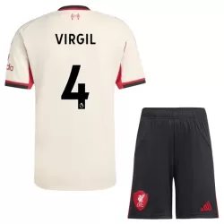 Camisola Liverpool Virgil 4 Criança Equipamento 2ª 2025-26 Camisola Liverpool Virgil 4 Criança Equipamento 2ª 2025-26