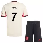 Camisola Liverpool Wirtz 7 Criança Equipamento 2ª 2025-26