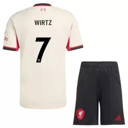 Camisola Liverpool Wirtz 7 Criança Equipamento 2ª 2025-26 Camisola Liverpool Wirtz 7 Criança Equipamento 2ª 2025-26