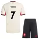 Camisola Liverpool Wirtz 7 Criança Equipamento 2ª 2025-26 Camisola Liverpool Wirtz 7 Criança Equipamento 2ª 2025-26