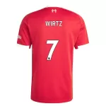 Camisola Liverpool Wirtz 7 Homem Equipamento 1ª 2025-26