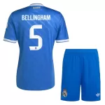 Camisola Real Madrid Bellingham 5 Criança Equipamento 3ª 2025-26