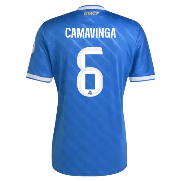 Camisola Real Madrid Camavinga 6 Homem Equipamento 3ª 2025-26 Camisola Real Madrid Camavinga 6 Homem Equipamento 3ª 2025-26