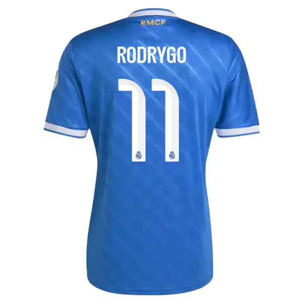 Camisola Real Madrid Rodrygo 11 Homem Equipamento 3ª 2025-26 Camisola Real Madrid Rodrygo 11 Homem Equipamento 3ª 2025-26